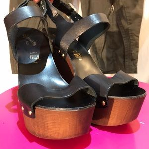 Seychelles Wedge Leather Sandals